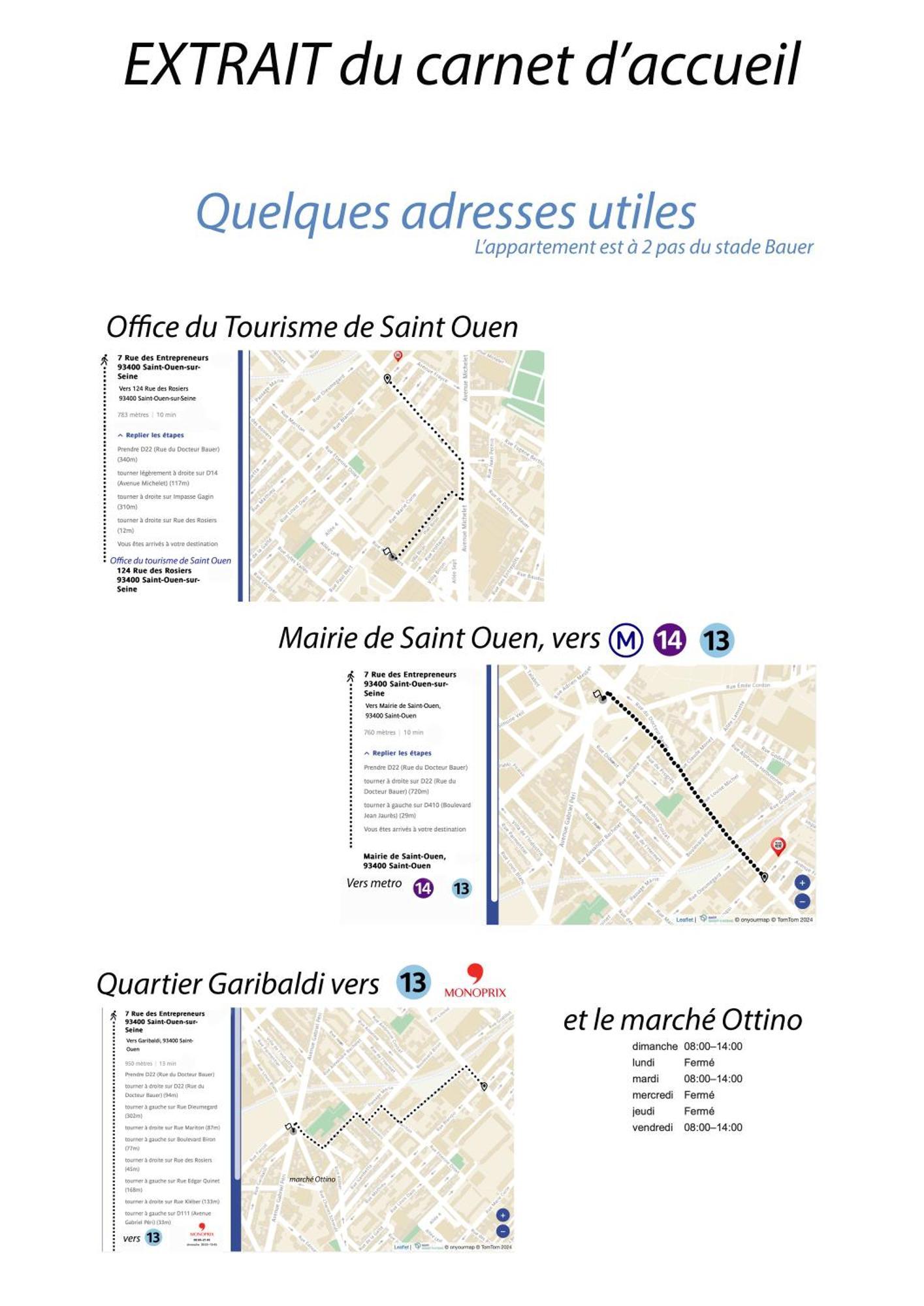 "Starry In So" 47M2, Lits Jumeaux, Parking Gratuit, Rue Calme Et Arboree, Metro 10 Min, Stade De France 24Min A Pied Saint-Ouen  Ngoại thất bức ảnh